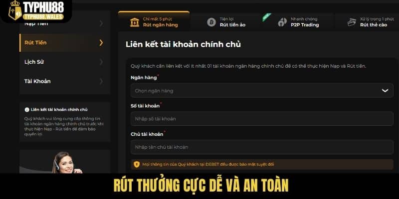 Rút thưởng cực dễ và an toàn